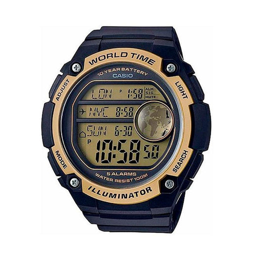 Reloj Casio Acero Dorado con Negro LA-690WGB-1