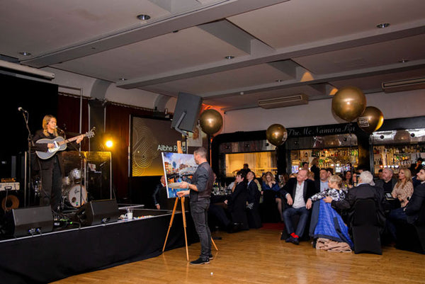 London Irish Centre Gala Dinner Stephen Whalley Live Painting in London