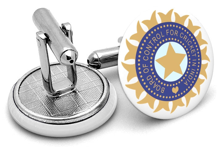 India Cap Logo Cufflinks by FrenchCuffed - Discount and Custom Personalized Cuff Links