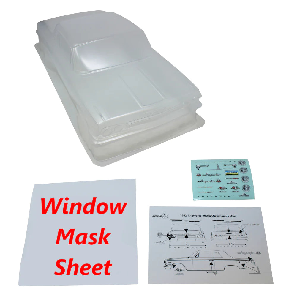 Redcat 1962 Impala Body Uncut (Clear)(1pc) (RER16015)