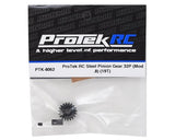 ProTek RC Steel 32P Pinion Gear w/3.17mm Reducer Sleeve (Mod .8) (5mm Bore) (19T) PTK-8062