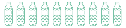 weight of water bottles