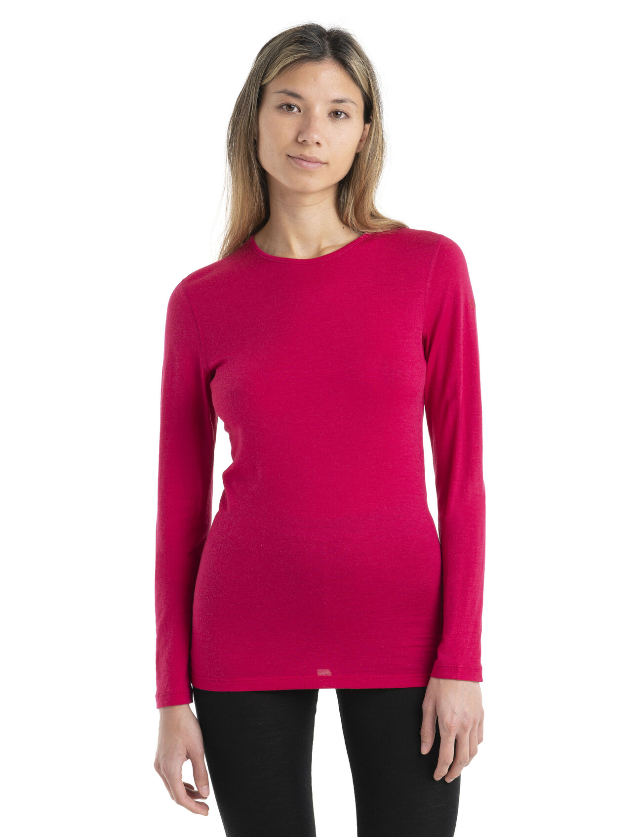 Women's Icebreaker Bodyfit 200 Striped Merino Long Sleeve V-neck