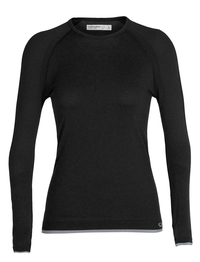 Men's BodyFitZone Merino 260 Long Sleeve Crewe - Jet Heather/Black