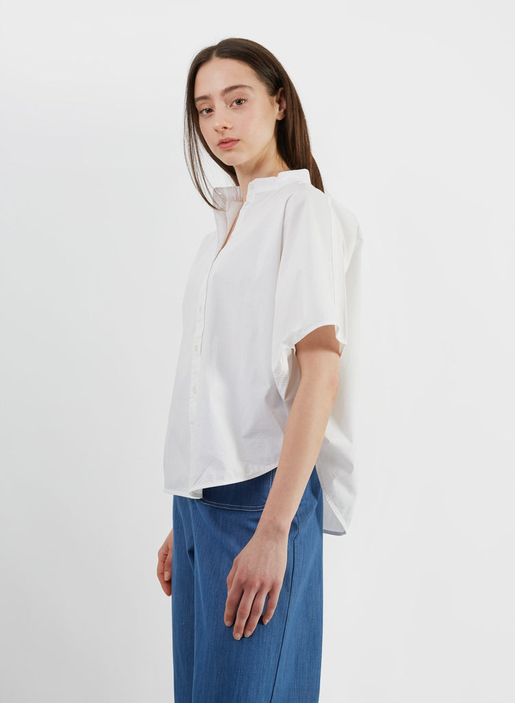 Rounded Hem Shirt - White – Meg