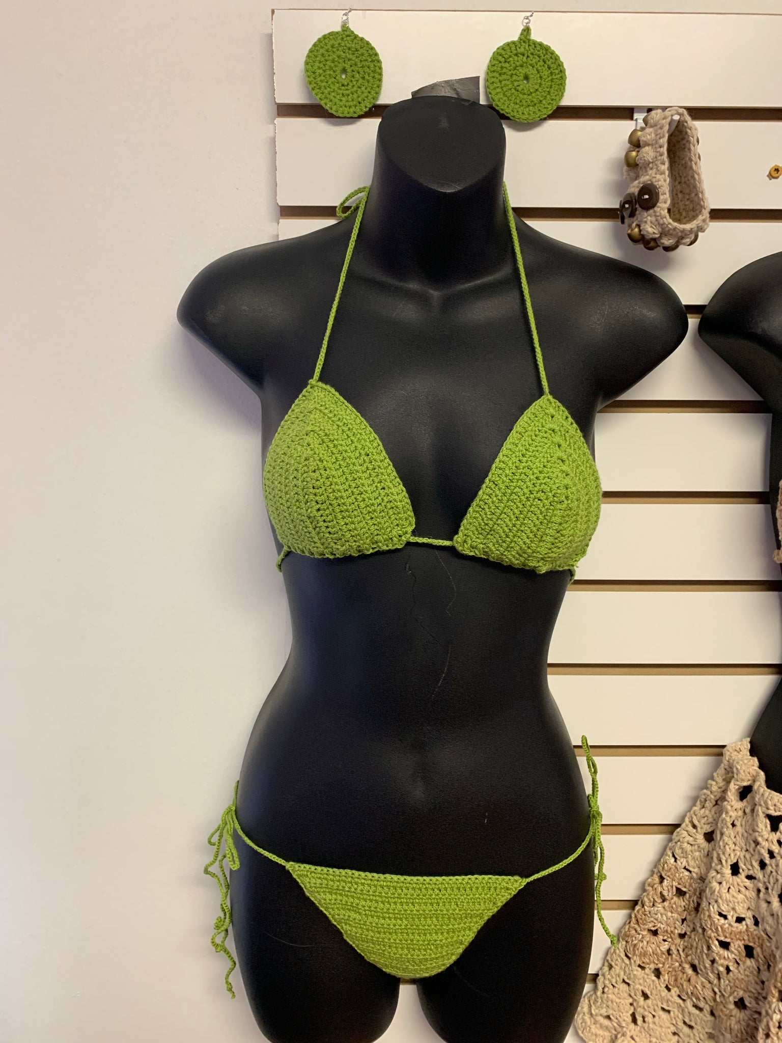 lime green thong swimsuit