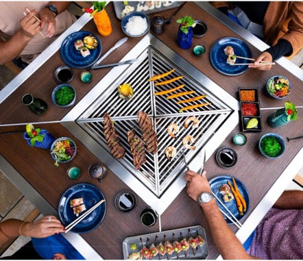 Korean barbecue table grill