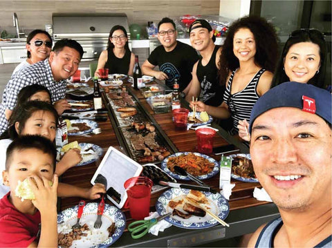This Korean Barbecue Grill table from ibbq is the perfect party table for the entire family