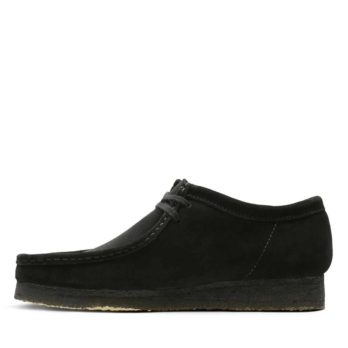 mens clarks wallabees black