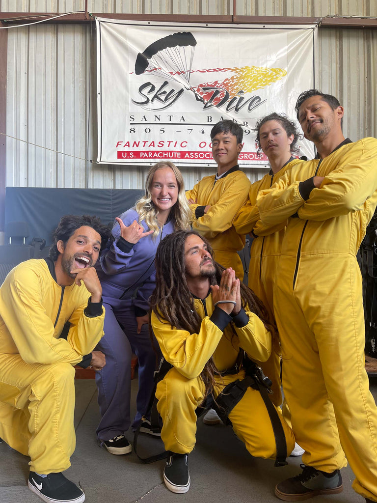 Skydive and chill feat. Lotfi, Randon, Taylor, Mark, and I