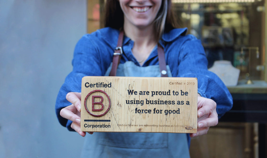 EC One jewellery London is proud to be the UKs first B Corp certified workshop