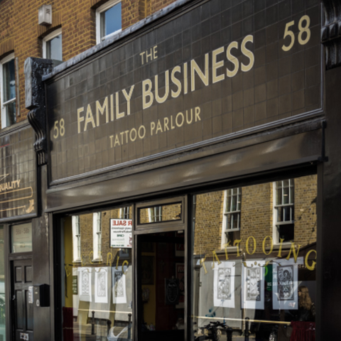 The Family Business tattoo parlor Exmouth Market