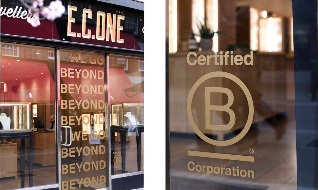 EC One jewellery in London is proud to be a B Corp