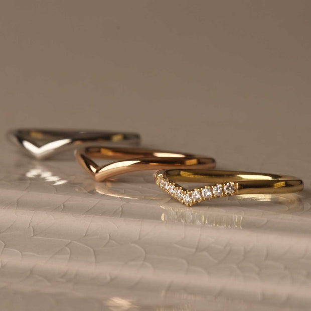 cartier v shaped ring