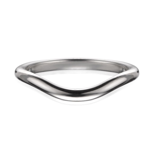 Deep Curved 18ct White Gold Wedding Ring