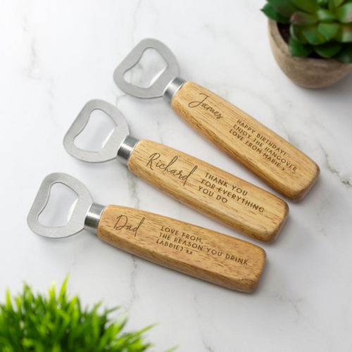 Personalised bottle opener