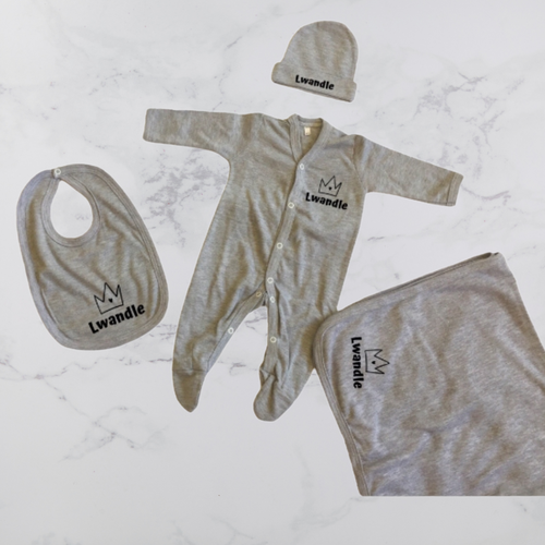 Personalised baby clothing set