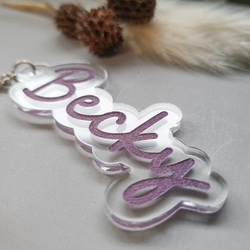 Personalised name keyholder