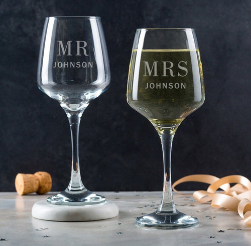personalised wine glass - priced each
