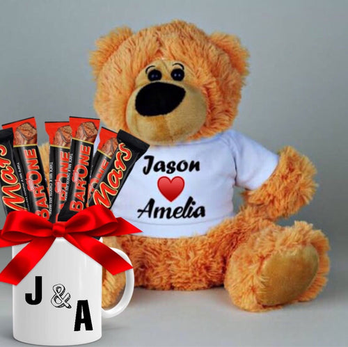 Sweet teddy hamper