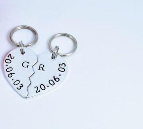 Piece of my heart personalised Keyholders set