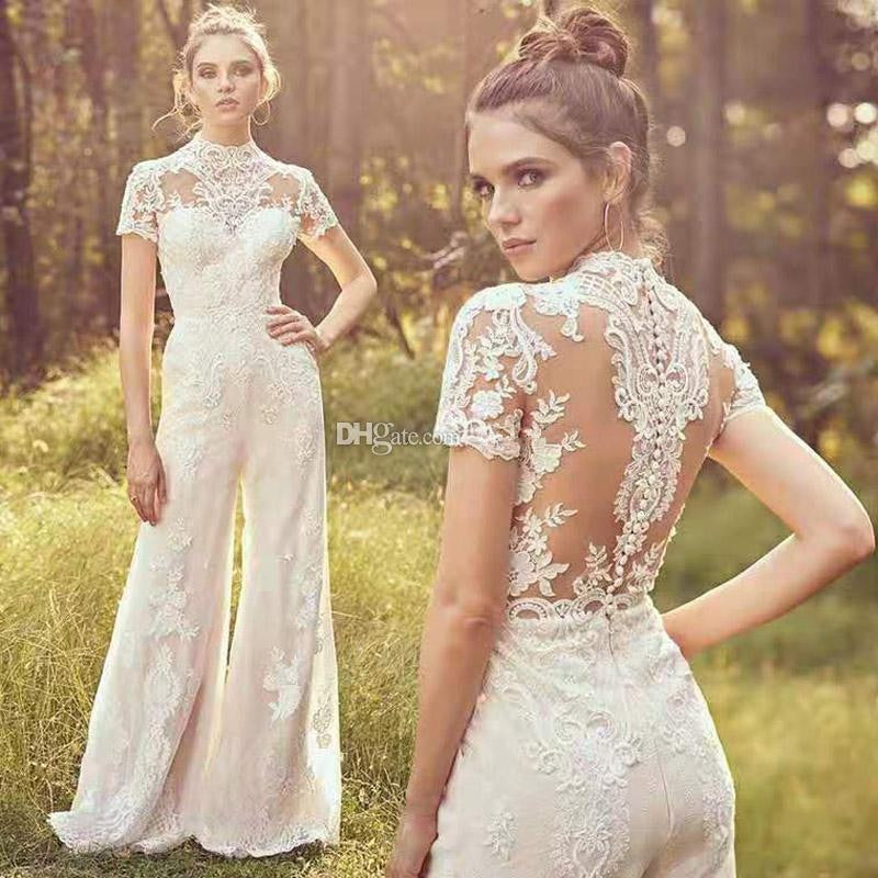 lace bridal jumpsuit