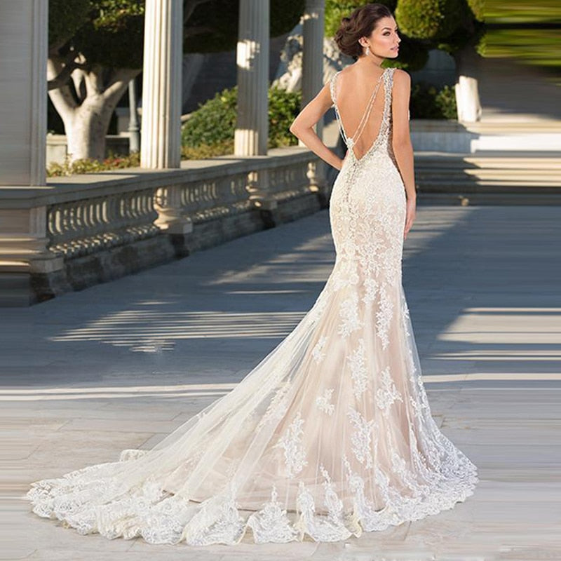 Sexy Backless Mermaid Wedding Gowns Nirvanafourteen