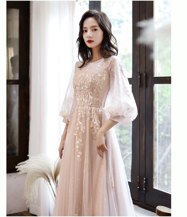 BH260 Light Pink A-line Occasion dress - Nirvanafourteen