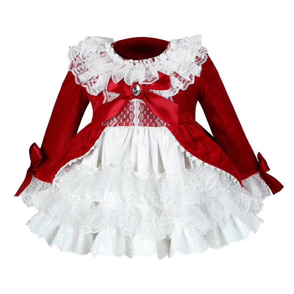 FG262 :4PCS Red Lolita Girl Dress sets(1-6 yrs) - Nirvanafourteen