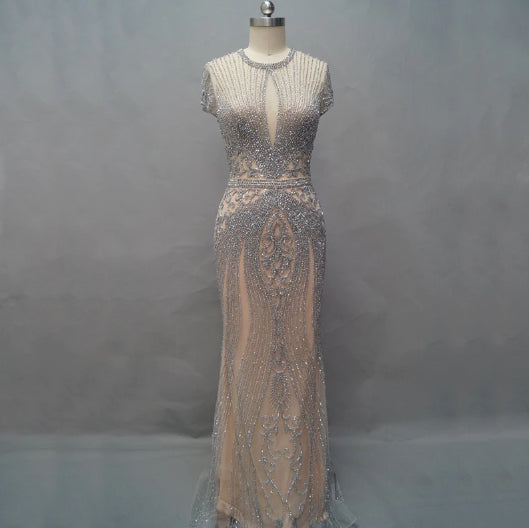 LG137 Glamorous full diamond Evening Gowns(5 Colors) - Nirvanafourteen