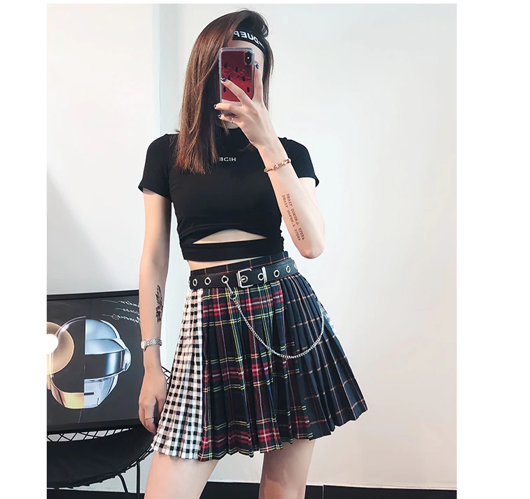 CK07 Summer Harajuku Gothic Hip Hop Skirts - Nirvanafourteen