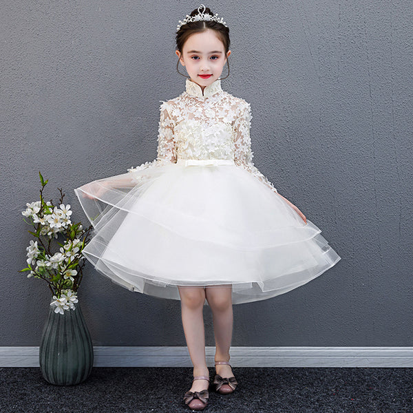 FG533 : 2 designs White Lace Flower Girl Dresses - Nirvanafourteen