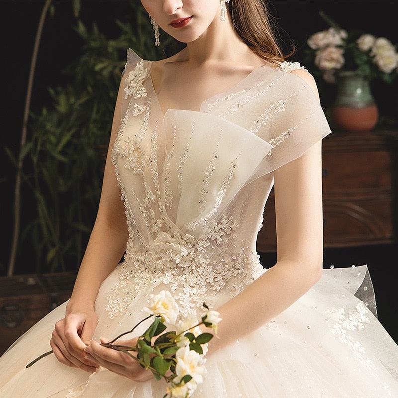 CW408 Shiny Wedding Dresses - Nirvanafourteen
