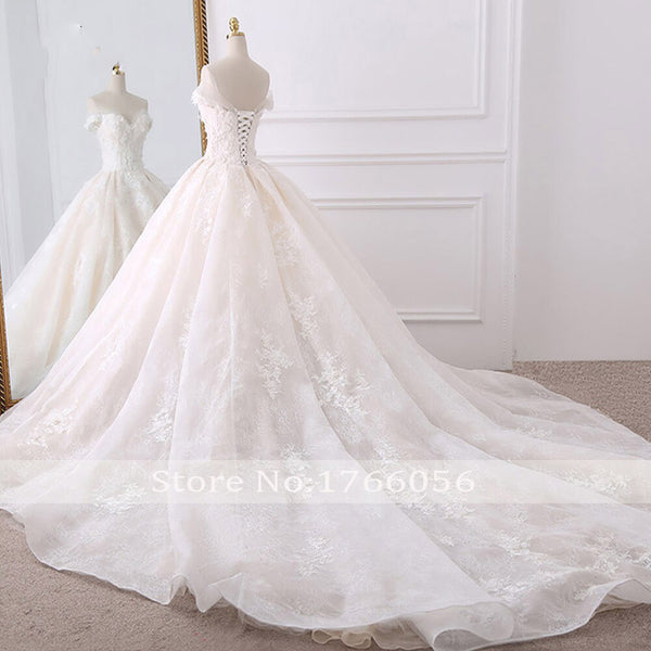 HW438 Real pictures Sweetheart Lace Wedding Dresses - Nirvanafourteen