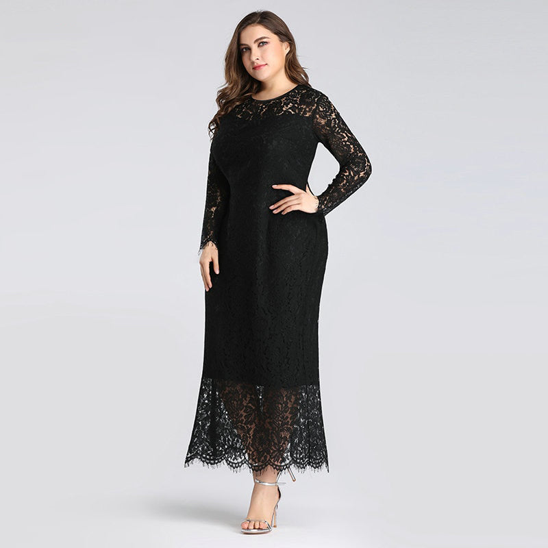 BH244 Plus size full lace Tea length Mother of the Bride Dresses ...