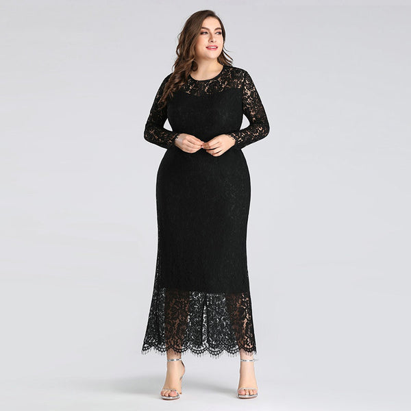 BH244 Plus size full lace Tea length Mother of the Bride Dresses ...
