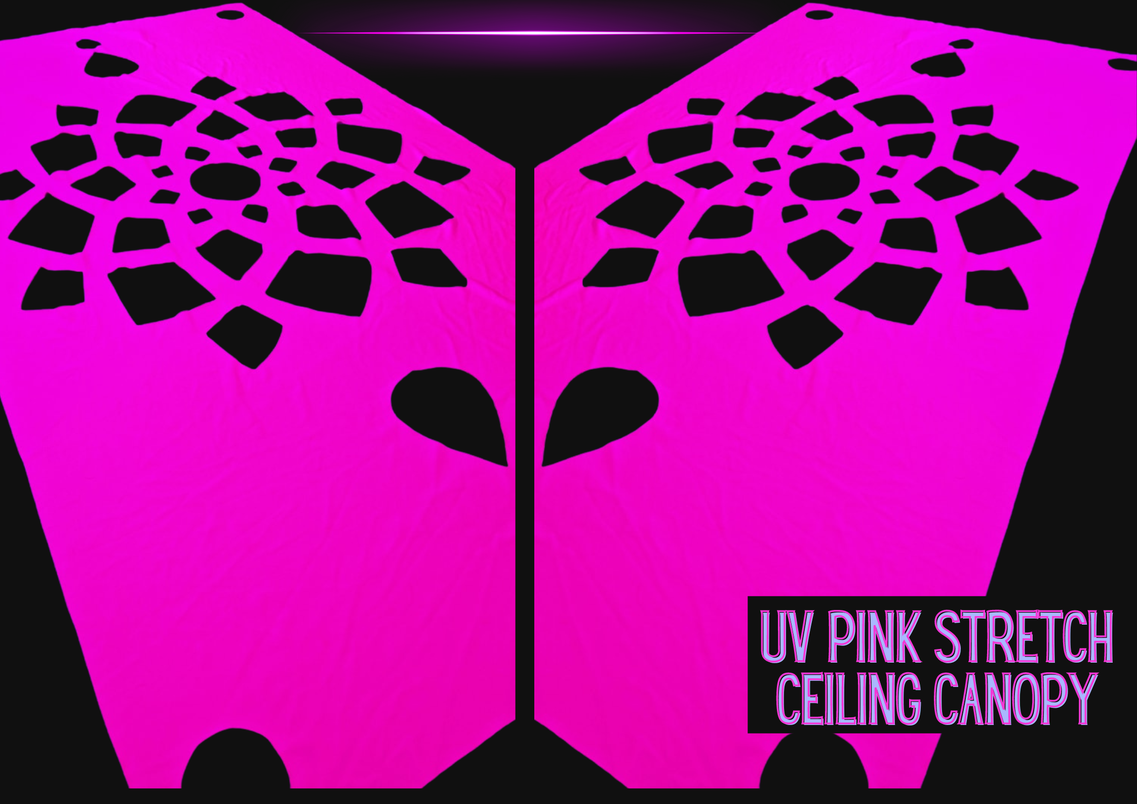 uv decor ceiling canopy decoration stretch fabric