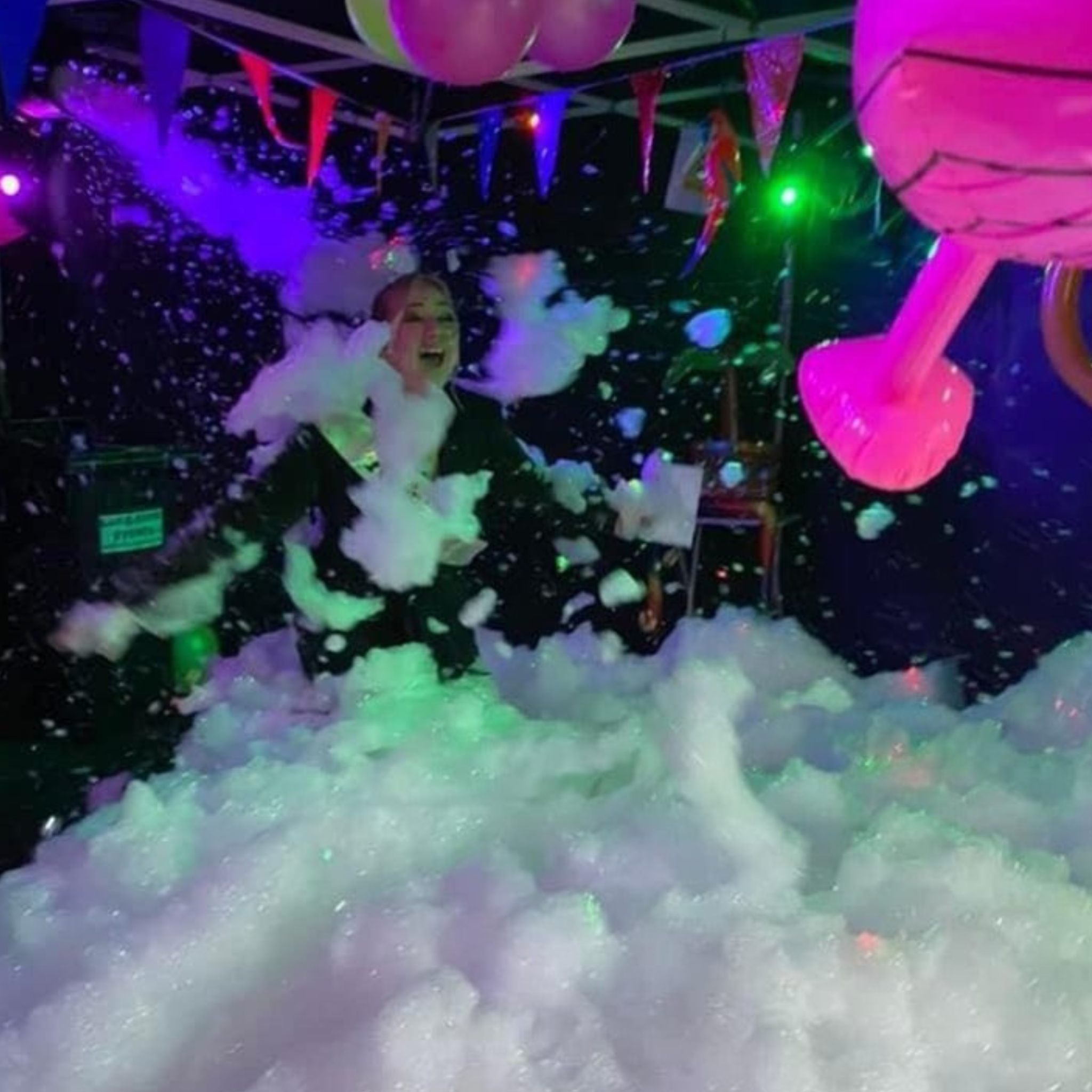 Foam party in the Midlands