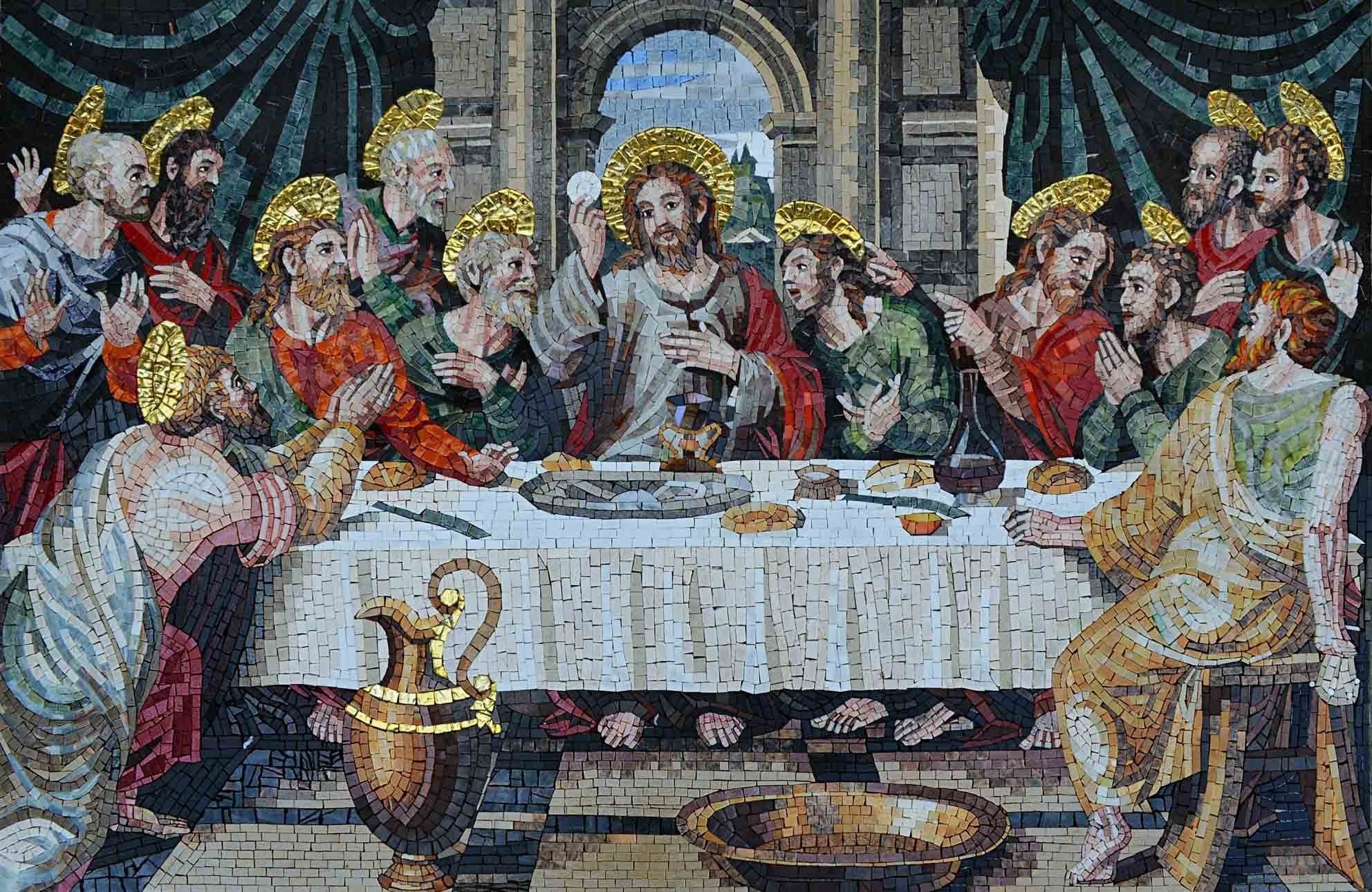 Christian Mosaic Art The Last Supper