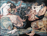 Mosaic Reproduction - The Four Continents of Peter Paul Rubens" "