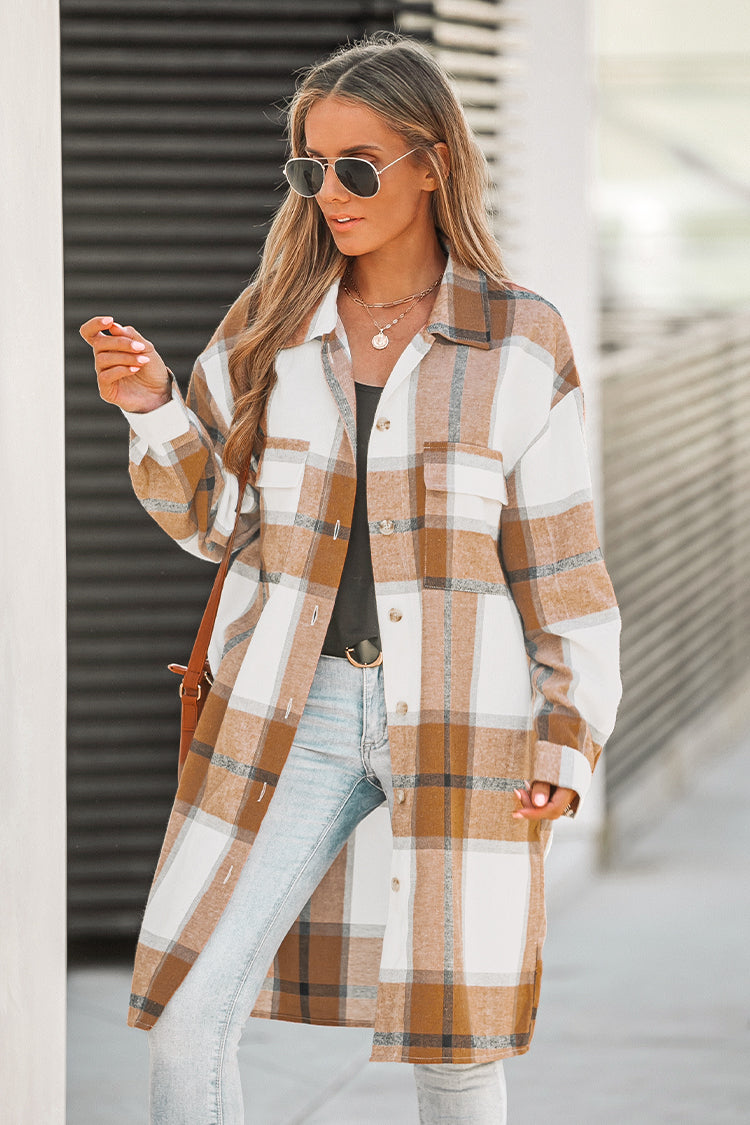 Elmira Plaid Longline Coat