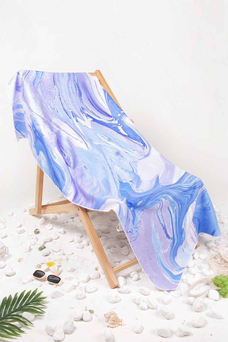 Art Love Tie Dye Beach Blanket