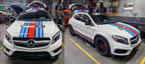 Mercedes with MARTINI Racing Stripes