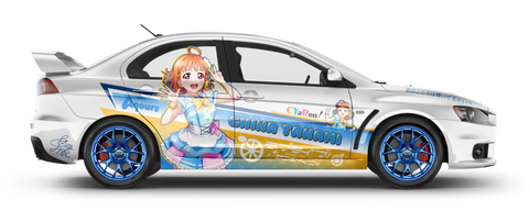 Aqours ITASHA - Chika - on Mitsubishi Lancer (4 Doors) 