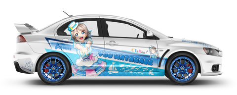 Aqours ITASHA - You - on Mitsubishi Lancer (4 Doors) 