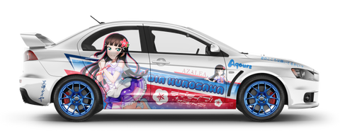 Aqours ITASHA - Dia - on Mitsubishi Lancer (4 Doors) 