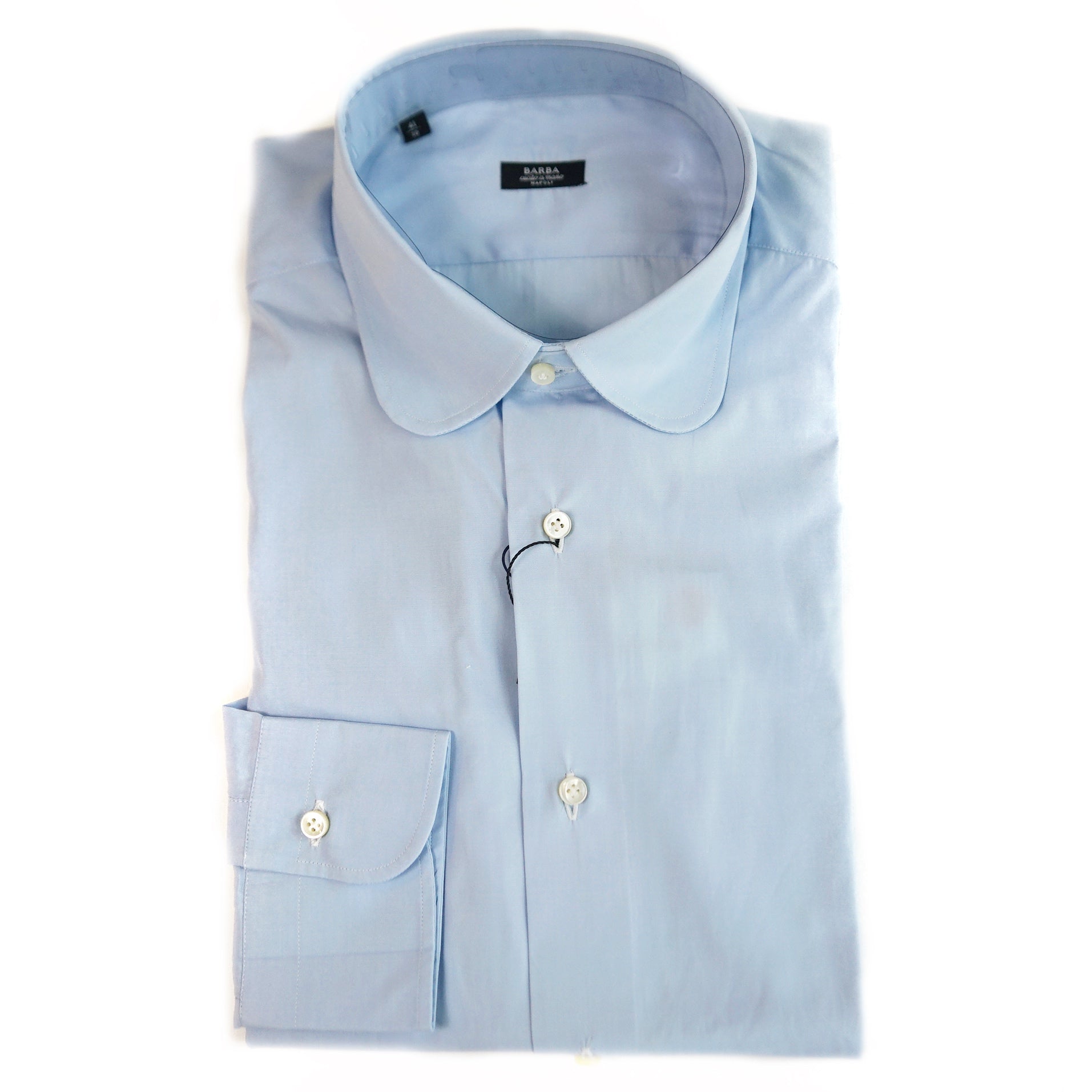 Barba Blue Round Collar Dress Shirt – COLONY CLOTHING