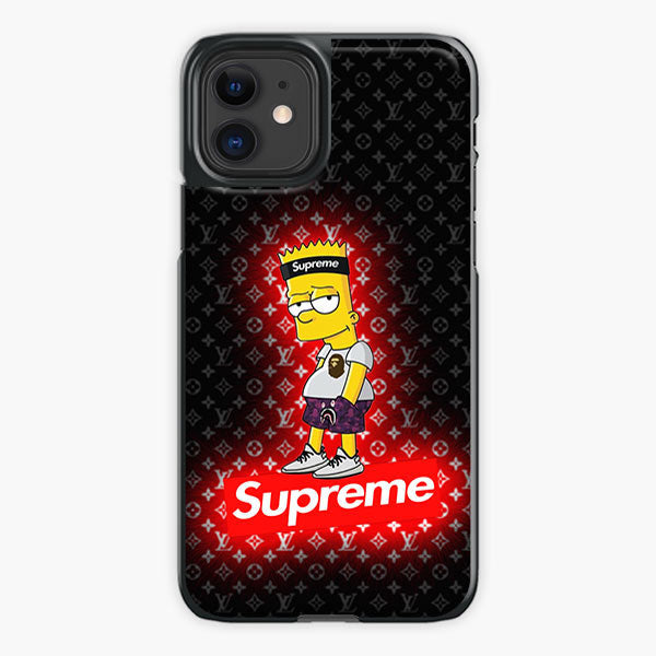 Bart Simpson Supreme Louis Vuitton Logo iPhone 11 Case