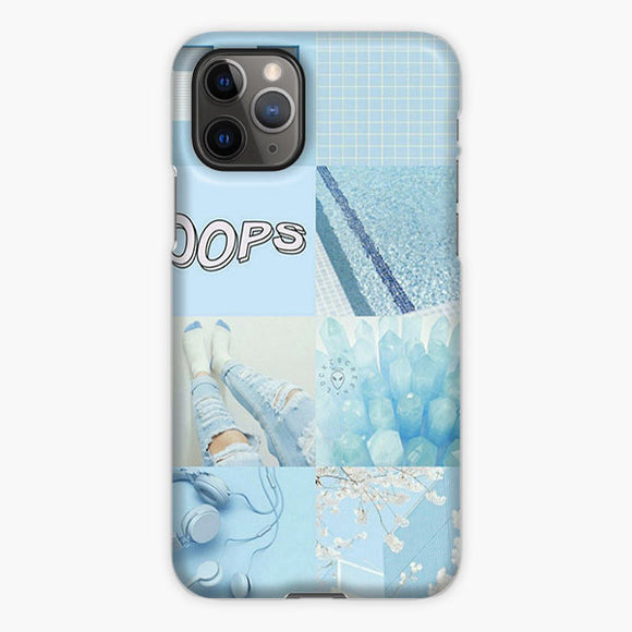 Blue Oops Aesthetic Collage Iphone 11 Pro Max Case