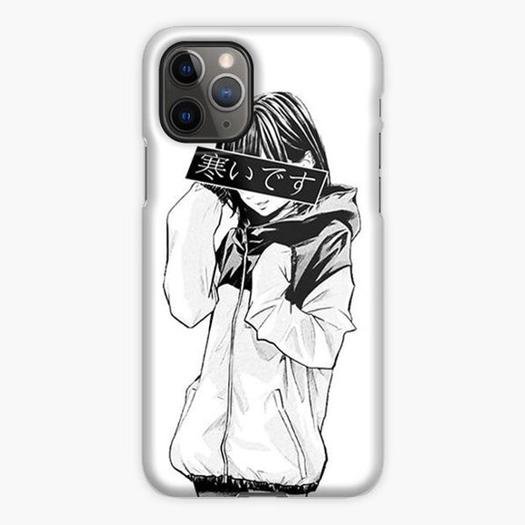 Cold Black And White Sad Japanese Aesthetic Iphone 11 Pro Max Case